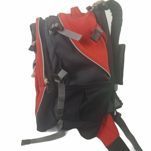 JanSport Polaris 33 Red and Black Camping Backpack - Picture 6 of 13